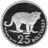 VENEZUELA 25 Bolivares 1975 Y 46